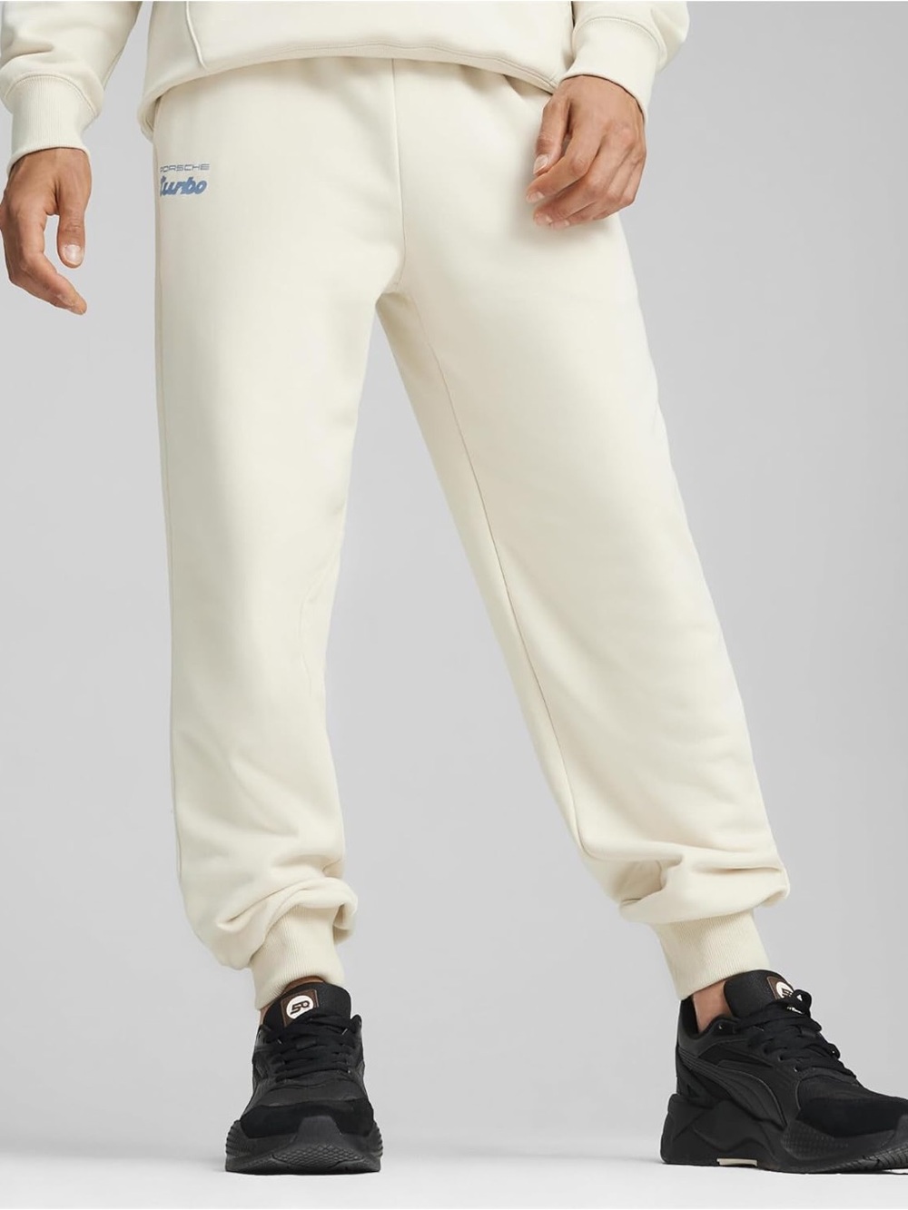 Puma x Porsche Legacy collaborative white sweatpants
